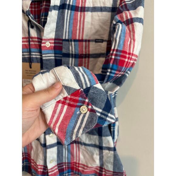 NWT Chubbies Stretch Plaid Flannel Long Sleeve Button Down Shirt Size Small - Picture 4 of 5